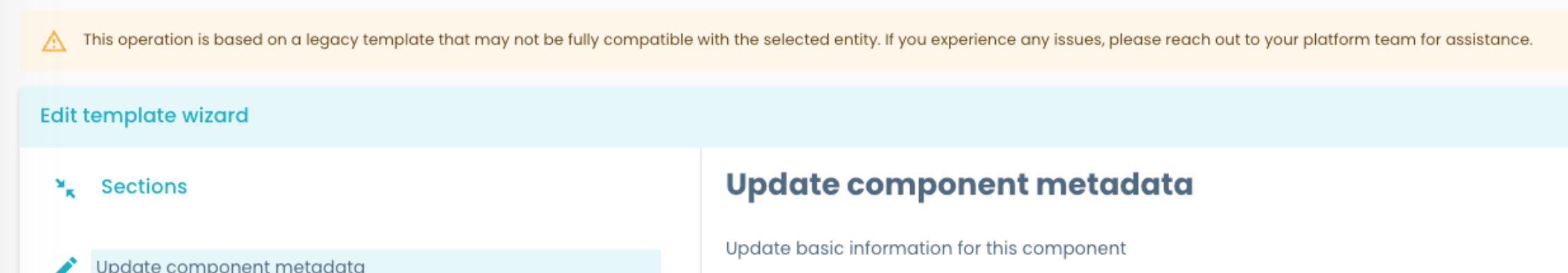 Compatibility warning